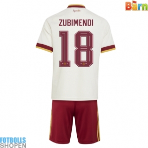 Billiga Spanien Martin Zubimendi #18 Bortatröja Barn VM 2026 Kortärmad (+ Korta byxor)